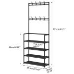 4-Floor Coat Hanger & Shoe Rack