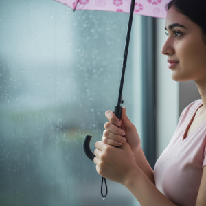 Blossom Magic Umbrella Gives Flowers Patterns with Water & UV Sun & Rain Protection With 3 Fold Umbrella