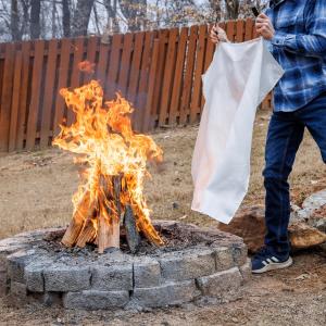 Emergency Fire Blanket – Heat Resistant Safety Blanket for Home & Kitchen