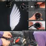 Vagary Car Angle wings light Angel Wings warning front welcome Lights
