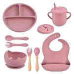 8 Pcs Silicone Toddler Feeding Set – Safe & Easy Baby Feeding Kit