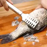 Stainless Steel Fish Scale Remover | Serrated Fish Skin Scraper Tool