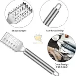 Stainless Steel Fish Scale Remover | Serrated Fish Skin Scraper Tool