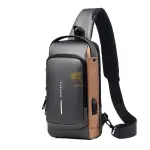2025 Anti-Theft Men’s Chest Bag – USB Charging Crossbody Sling