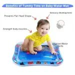 Baby Water Play Mat | Inflatable Tummy Time Mat for 0-6 Years