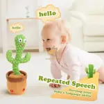 Interactive Singing & Dancing Cactus Toy | Kids Musical Talking Toy with Color Box