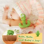 Interactive Singing & Dancing Cactus Toy | Kids Musical Talking Toy with Color Box