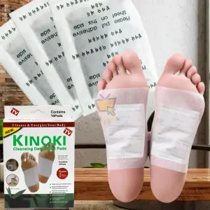 Kinoki Cleansing Ginger Salt Detox Foot Pads (10 Pcs Per Box)