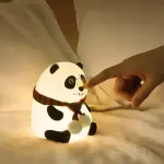 Cute Panda Silicone Night Light – Soft 3D LED Baby Night Lamp