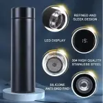 Smart LED Temperature Display Vacuum Flask – Stainless Steel Water Bottle