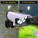 Waterproof Solar Sensor Light with Remote | Warm White Outdoor Security Lamp