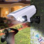 Waterproof Solar Sensor Light with Remote | Warm White Outdoor Security Lamp